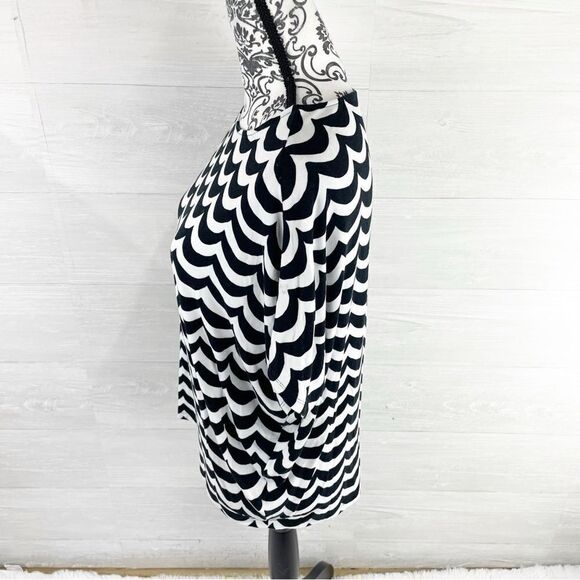 Marimekko Inula Mini Laine Wavy Oversized Dolman Top - Picture 5 of 7